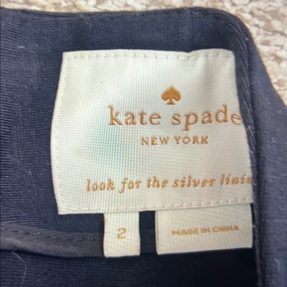 Kate Spade Little Black Ponte Dress w/Patent Leather Belt, 2